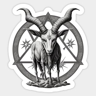 Satanic Goat Baphomet Sticker
